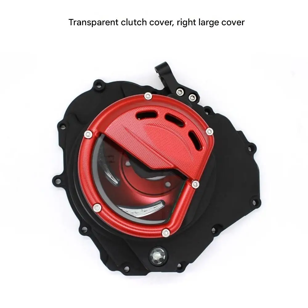 Transparent clutch cover for 450SR, 450SRS, and 450NK motorcycles; right clutch cover accessory.(450sr/450srs/450nk)