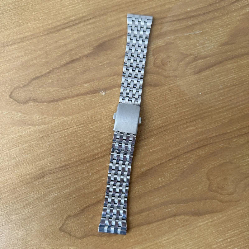 Универсальный ремешок для часов, аксессуары, мужской ремешок из нержавеющей стали с семью бусинами, 22 мм, стальной ремешок, ремешок для часов 18 мм, ремешок для часов 20 мм