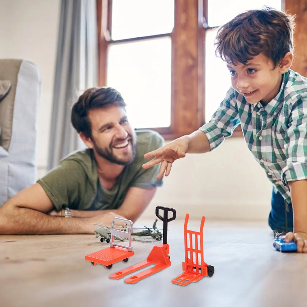 6Pcs Miniature Construction Set Kids Traffic Tools Road Barriers Parking Lot Props Interactive Play Educational Traffic view 4