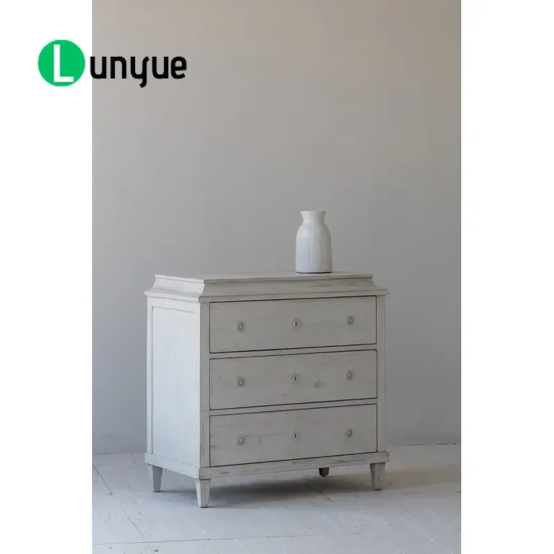 Recycled Pine Vintage Sideboard Wooden Cabinet Modern Living Room Furniture Storage Armario Eco Friendly Natural Wood