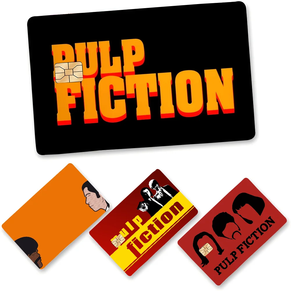 Pulp Fiction Kreditkarte Haut Aufkleber für VISA Bank Bus Metro Zugang Karte Schutz Film Abdeckung Aufkleber Aufkleber Frauen