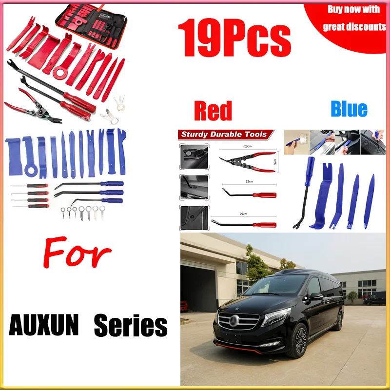 

For AUXUN 19PCS Car Stereo Disassembly Nylon Tool Kit Car Center Panel Disassembly Tool