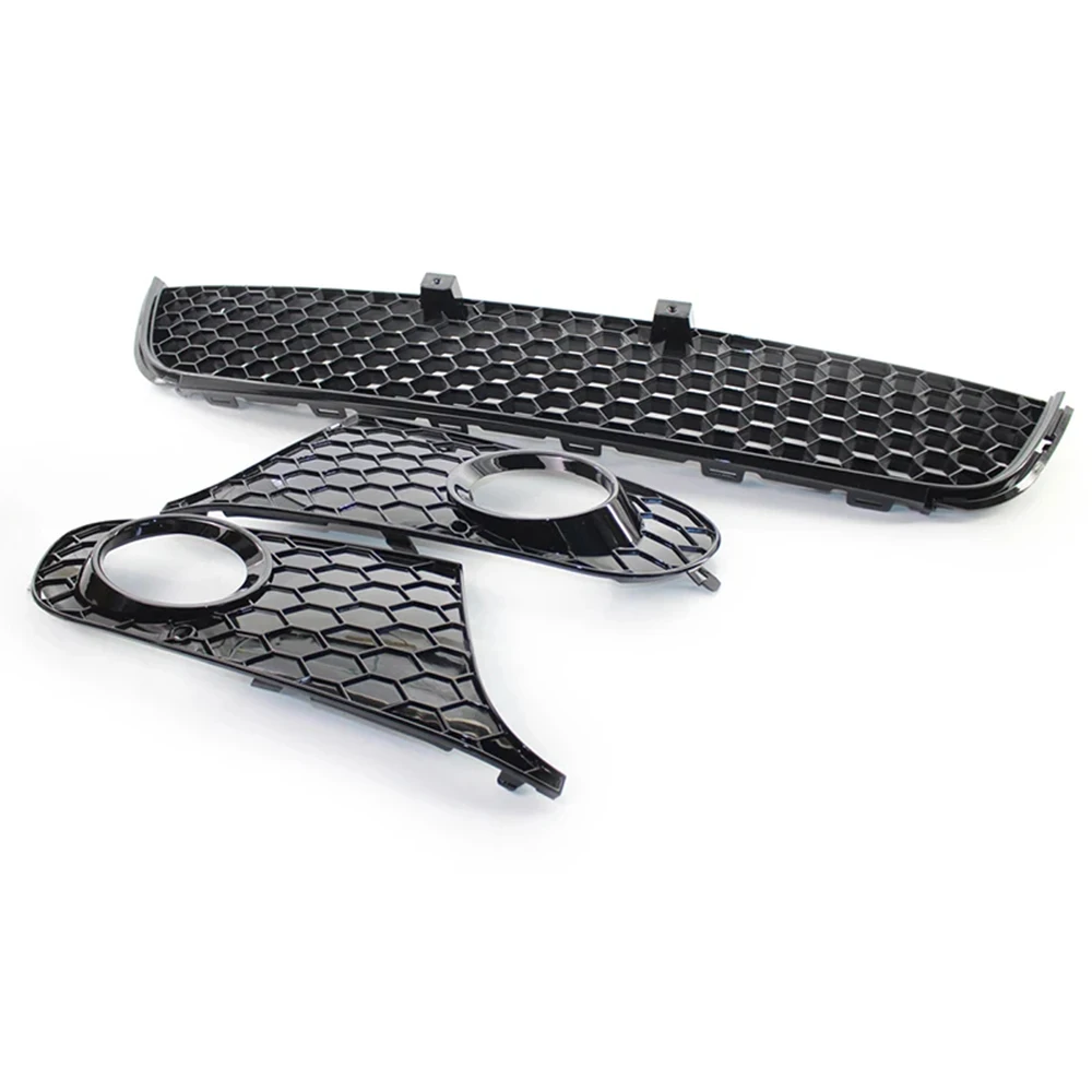 Honeycomb Mesh Car Front Bumper Lower Fog Light Vent Grille Cover Case For VW Volkswagen Golf 6 MK6 2009-2013 Radiator Grille