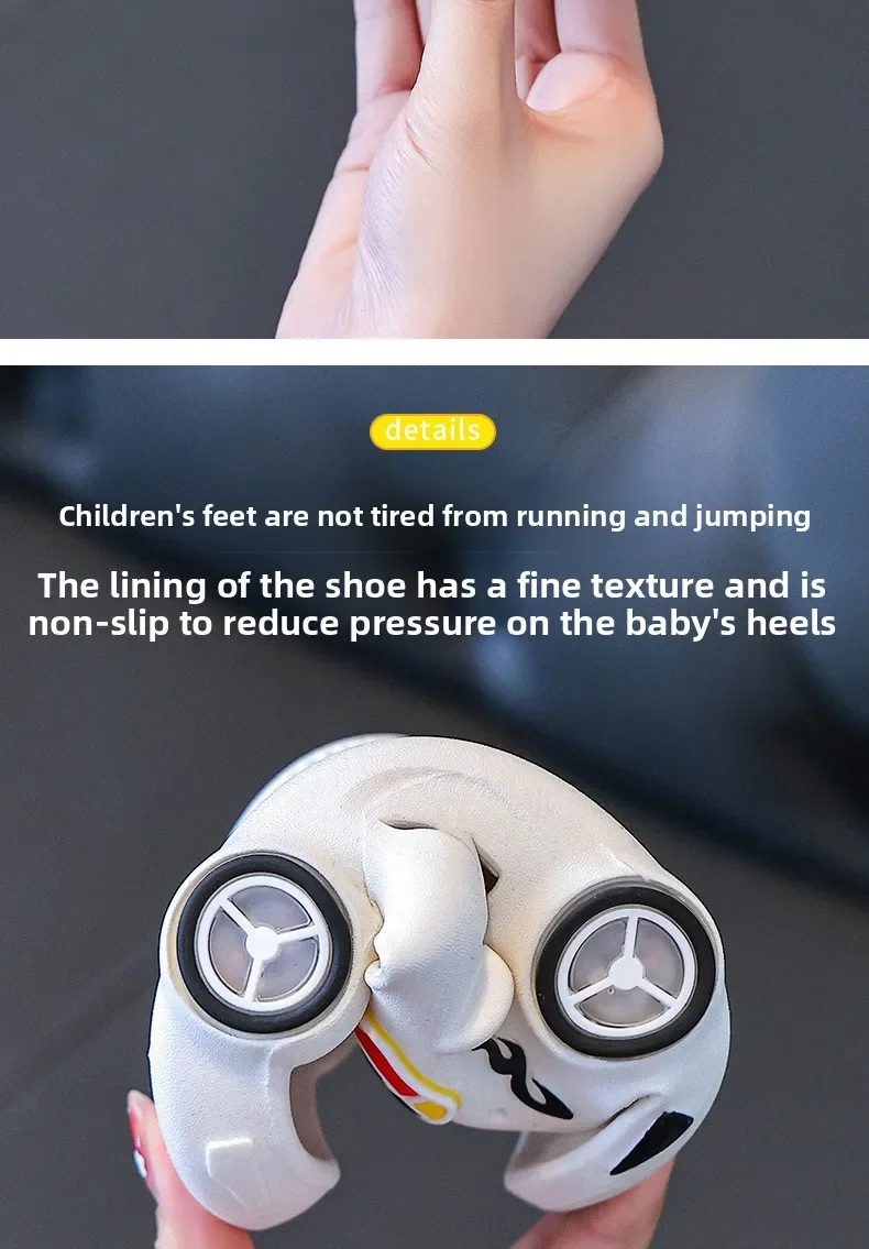 Neue 2026 Kinder-LED-Slipper für den Sommer, Outdoor, beidseitig tragbar, rutschfest, niedliche kleine Kindersandalen, Jungen-Slipper für Zuhause. – Detail 10