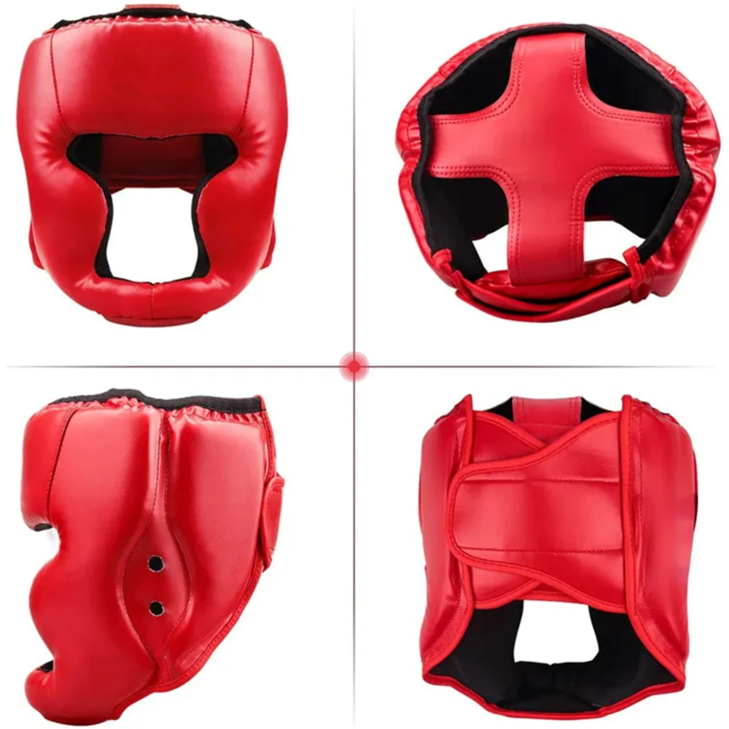 Boxing Headgear  Children Adults,PU Karate Muay Thai Guantes De Boxeo Free Fight MMA  Training Boxing Safety Helment Mens bike