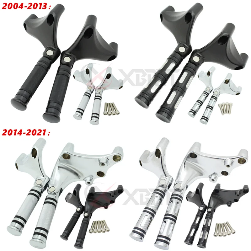 

2014-2021 Motorcycle Rear Passenger Foot Pegs Mount Pedal For Harley Sportster Iron 883 1200 XL 48 72 SuperLow 2004-2013