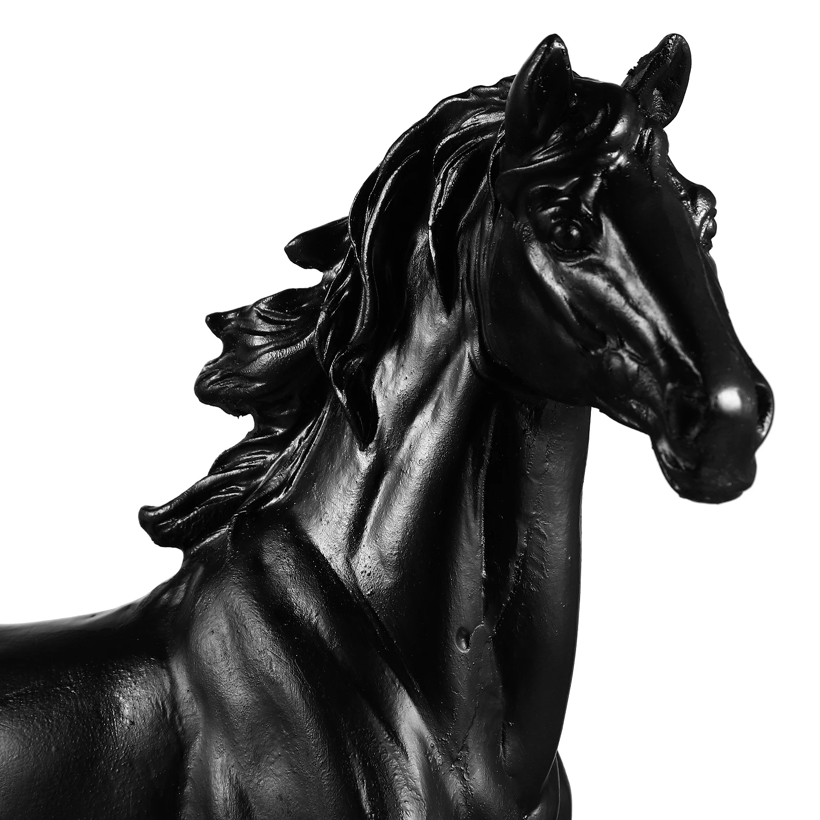 

Resin Horse Figurine Lifelike Sculpture Creative Desktop Adornment Gift Idea Creative Horse Figurine Mini Statue Home Decor