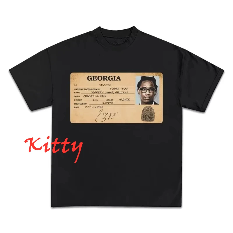 Who's Young Thug Graphic Women T-Shirt Crew Neck High Quality Short Sleeve Casual Streetwear Y2k  Men Clothing Streetwear