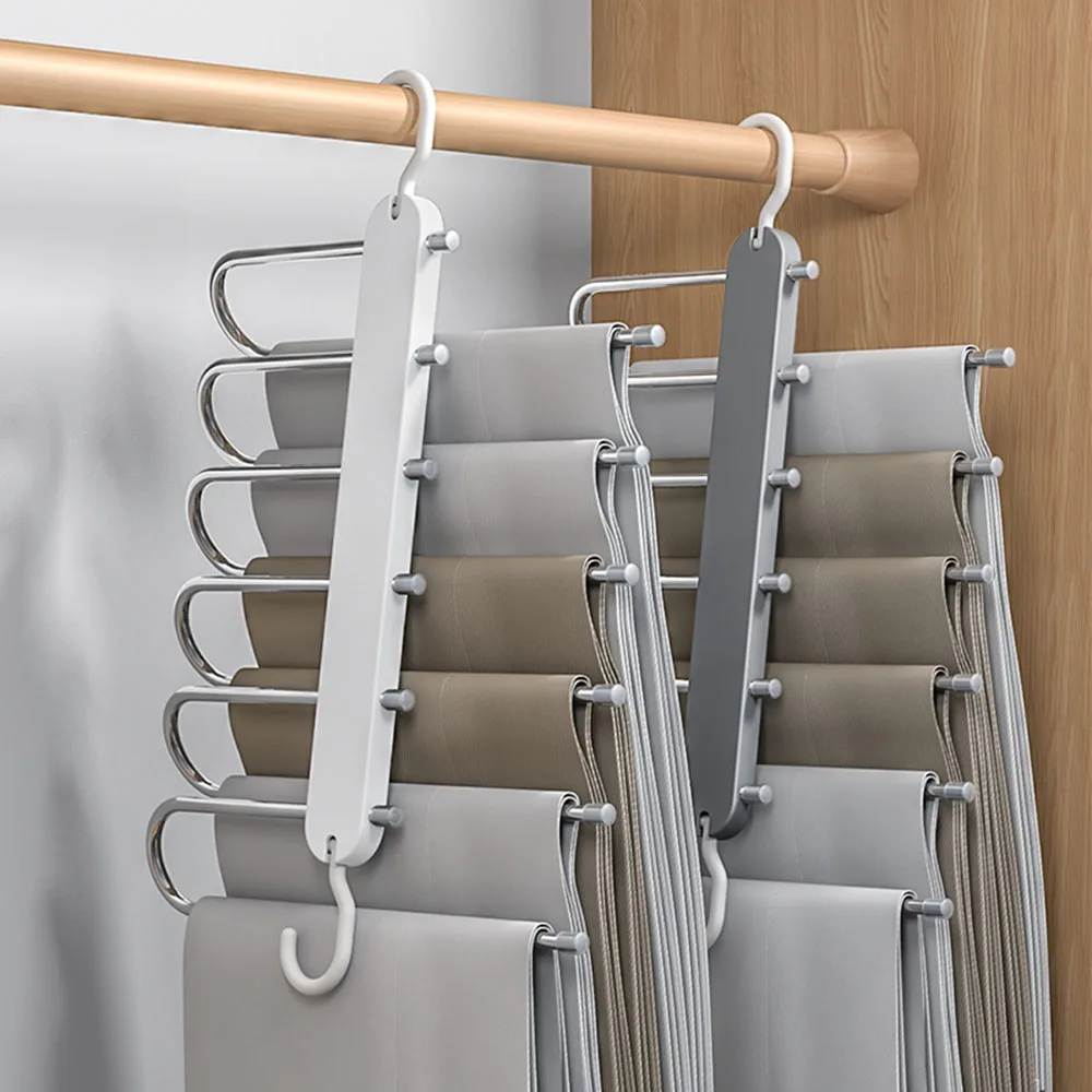 

Rotatable Trousers Hanger Rack Closet Storage Organizer Multi-layer Pants Rack Folding Clothing Hanger for Wardrobe Storage Rack