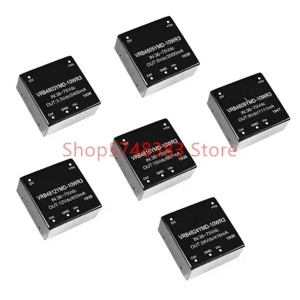 VRB4803YMD-10WR3 VRB4805YMD-10WR3 VRB4809YMD-10WR3 VRB4812YMD-10WR3 VRB4815YMD-10WR3 VRB4824YMD-10WR3 Wide voltage input 36-75v