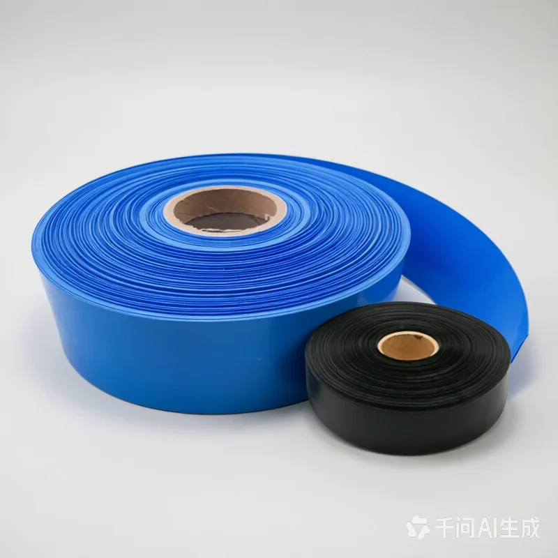 1kg PVC Heat Shrink Tube, Blue Insulation Sleeve for 18650 Lithium Battery & Cable Protection