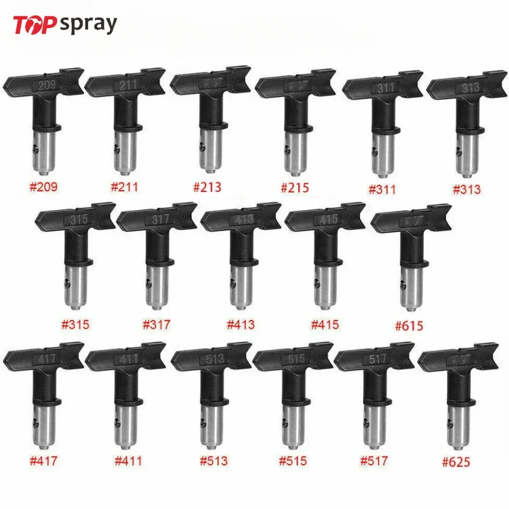 Topspray Airless Spray Gun Tip Nozzle Kit For Titan Wagner Paint Sprayer #209 - 625