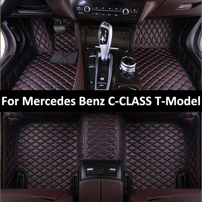 Custom Car Floor Mats For Mercedes Benz C-CLASS T-Model S204 S205 S206 Estate C300 Auto Carpets Foot Coche Accessories