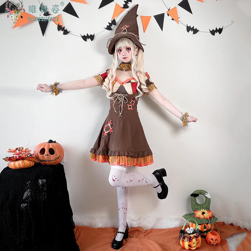 Disfraz de Halloween para Mujer, Disfraz de Mago de Oz, Disfraz de Duende, Disfraz de Carnaval, Disfraz de Bruja, Disfraz de Fiesta