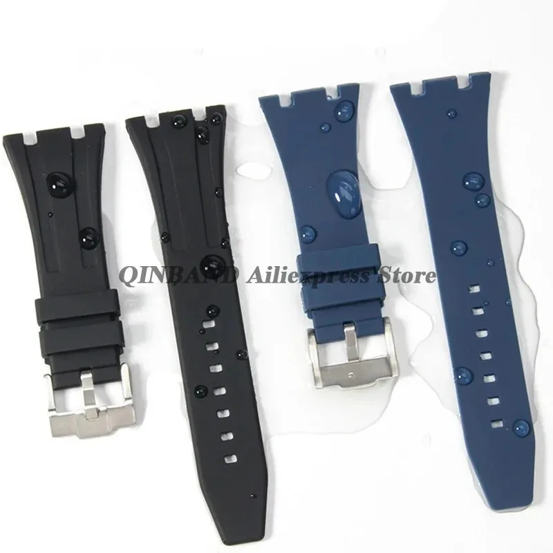 Correa de silicona impermeable de 27/28/30mm para reloj AP Royal Oak Offshore, correa de repuesto para 15703, correa deportiva