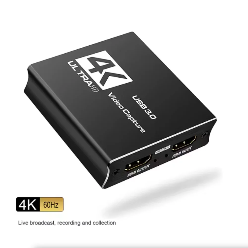 USB3.0 Video Capture HDMI Card Box 4k 60hz HDMI USB Video Board Grabber Card With loop out For Live Streaming for Ps5 Xbox PC