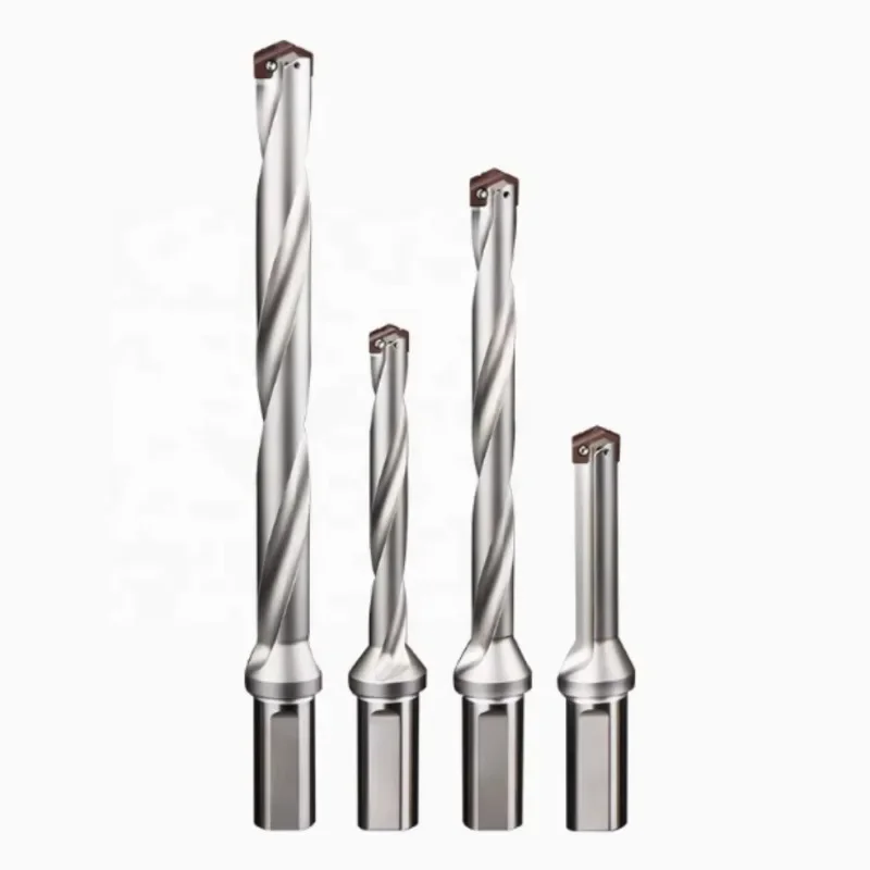 Spade bit with insert and internal coolant hole