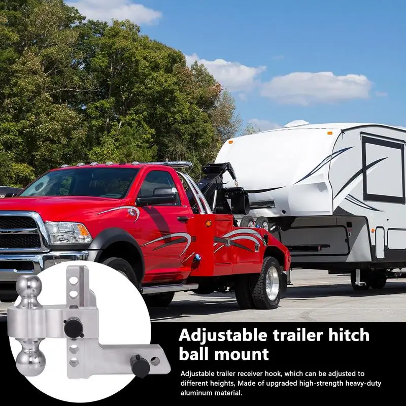 Aluminum Drop Hitch Heavy-Duty Trailer Ball Hitch Drop Hitches For Trucks High-Strength Adjustable Tow Hitch Drop Truck Hitch