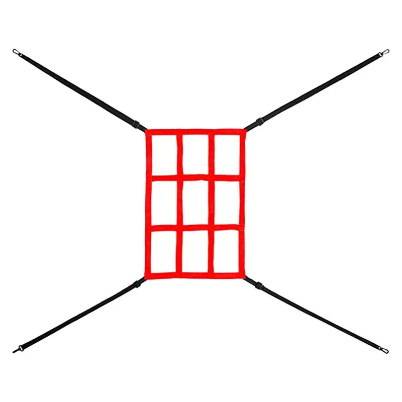 POPULAR-Portable Baseball Practice Net Hitting Pitching Batting Training Net Baseball Backstop Net Baseball Accessories Red