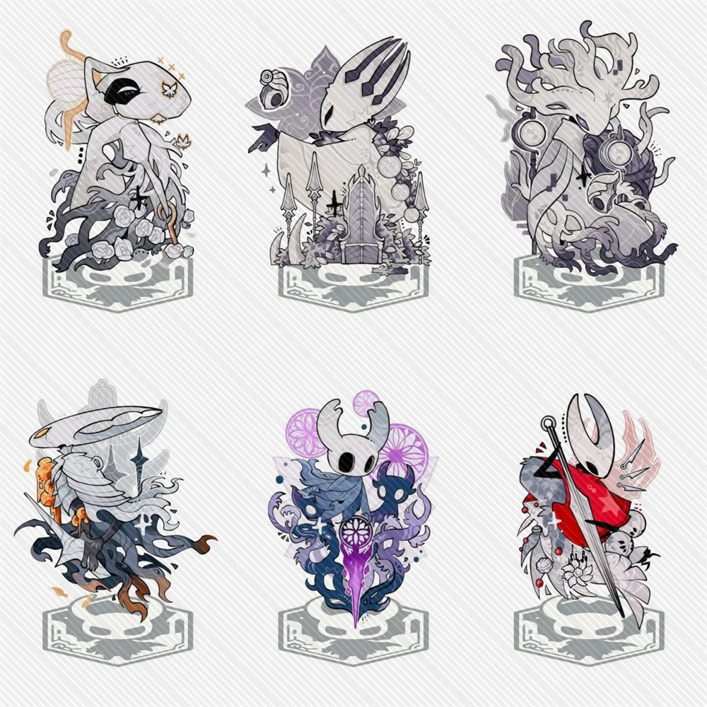 15CM Game Knight: Silksong Acrylic Stand Keychain Model Cosplay Characters Ornament Accessories Good Gifts Valorant