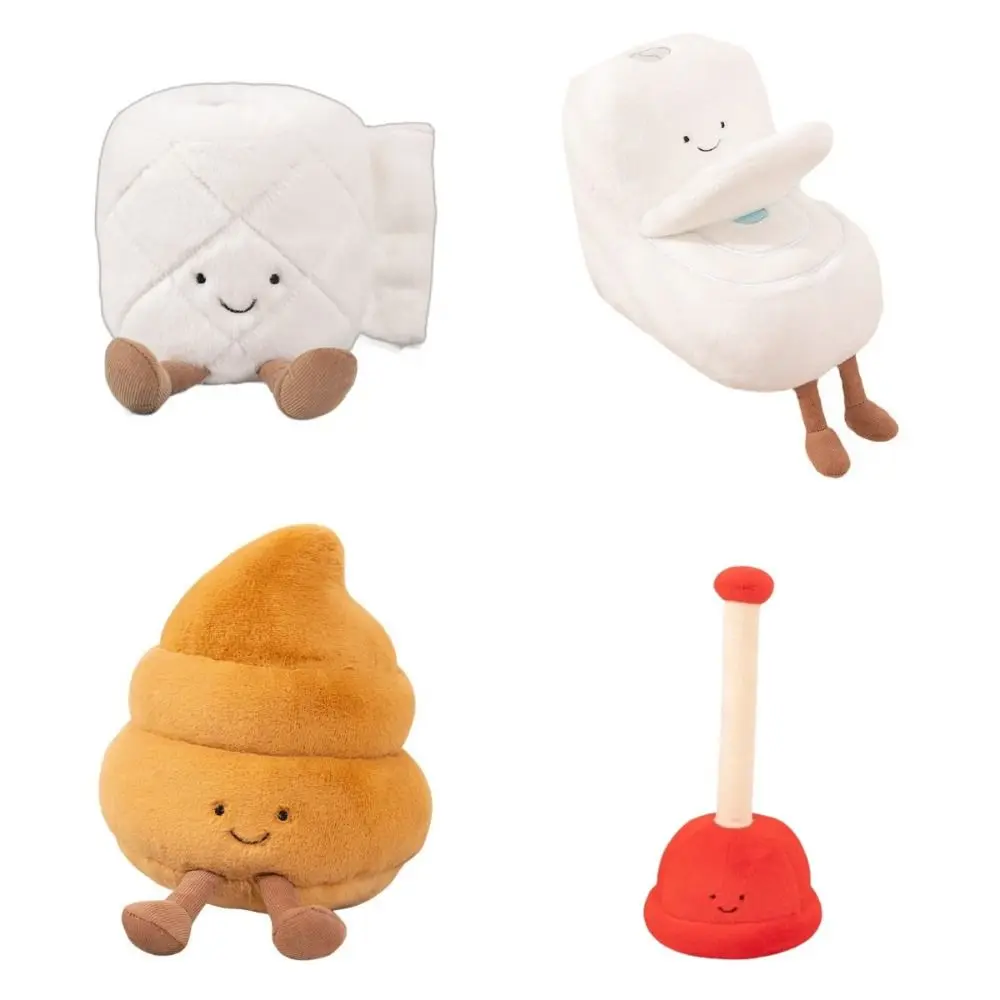 

Toilet Cleaner POOP Roll Paper Plush Toys Cloth Doll Funny Cleaner Toilet Plush Doll Cute Doll Soft Funny Toilet Doll Kids