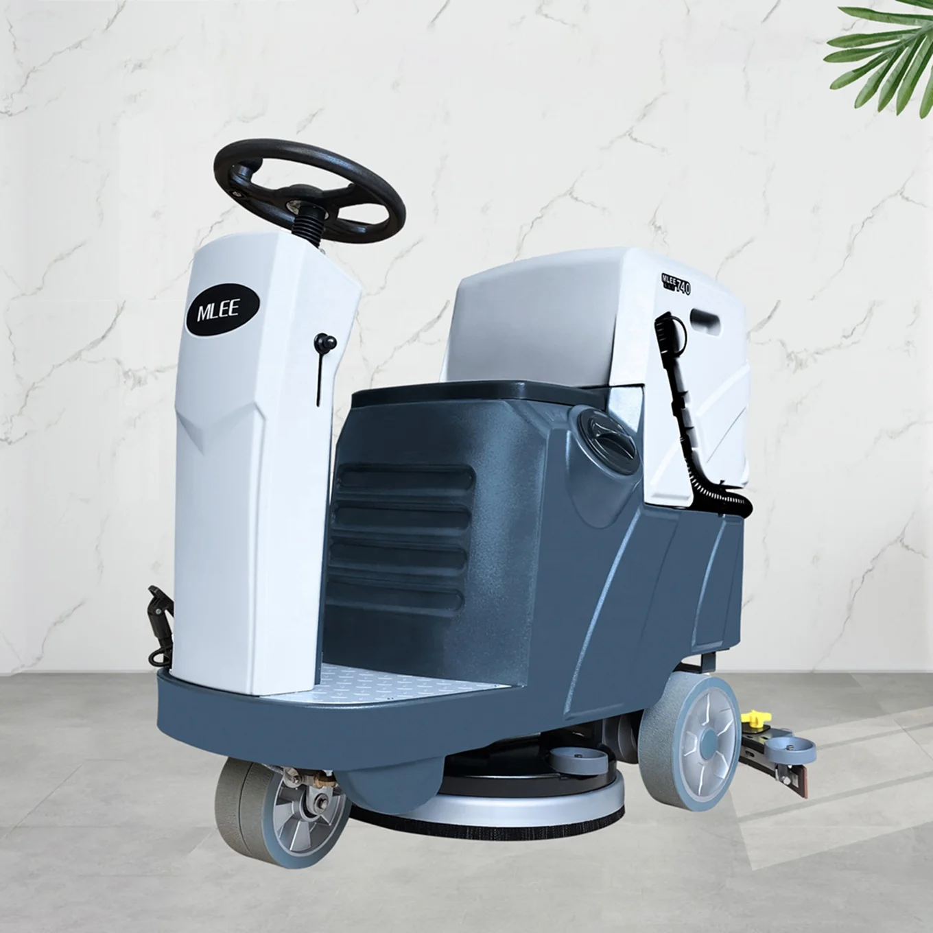 MLEE 740MINI Automatic Autoscrubber Commercial Epoxy Marble Tile Ride On Floor Cleaning Machine