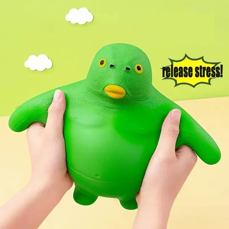 Giant Spongy Squishy Fidget Green Head Fish Dumb Head Fish Antistress Toy For Adult And Children Soft Fun Gift Toy Tpr