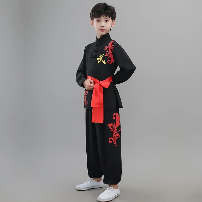 Students Wushu Performance Costume Wushu Practice Clothes Kids Chinese Dance Clothes Kung Fu Competition Training Clothes Taiji