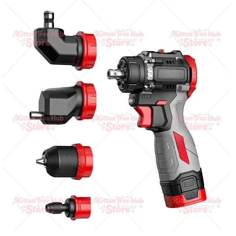 

Multi-head Drill Lithium Battery Brushless Hand Drill Quick Change Chuck Electric Screwdriver Tool Multi-function