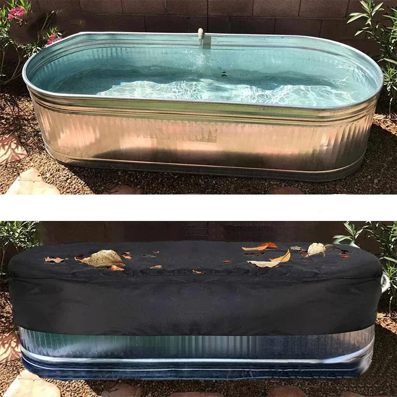 

Waterproof Outdoor Oval Stock Tank Pool Cover Swimming Pool Cover Stock Tank Cover With Storage Bag Oxford Bathtub SPA
