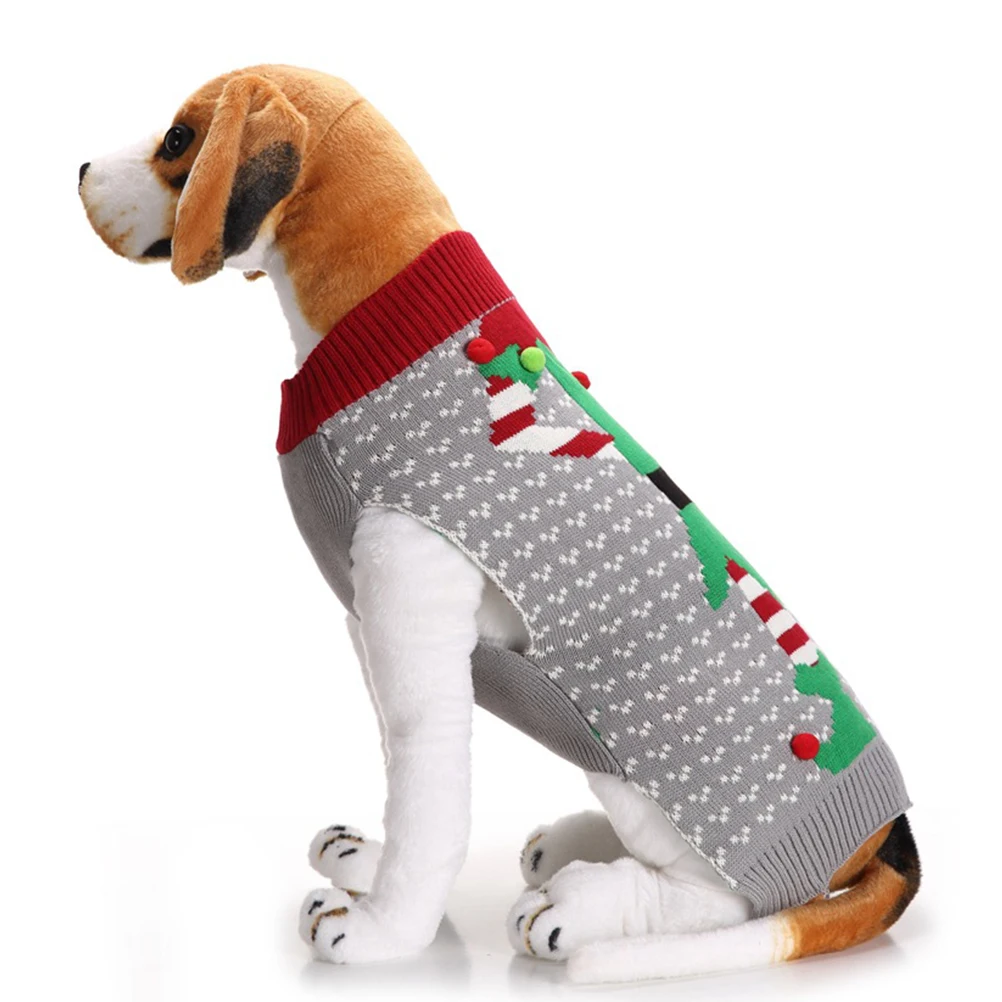 

Clown Pet Sweater Furry Dog Clothes Christmas Outfit Puppy Clothing Warm Holiday Party Apparel Small Medium Large Size