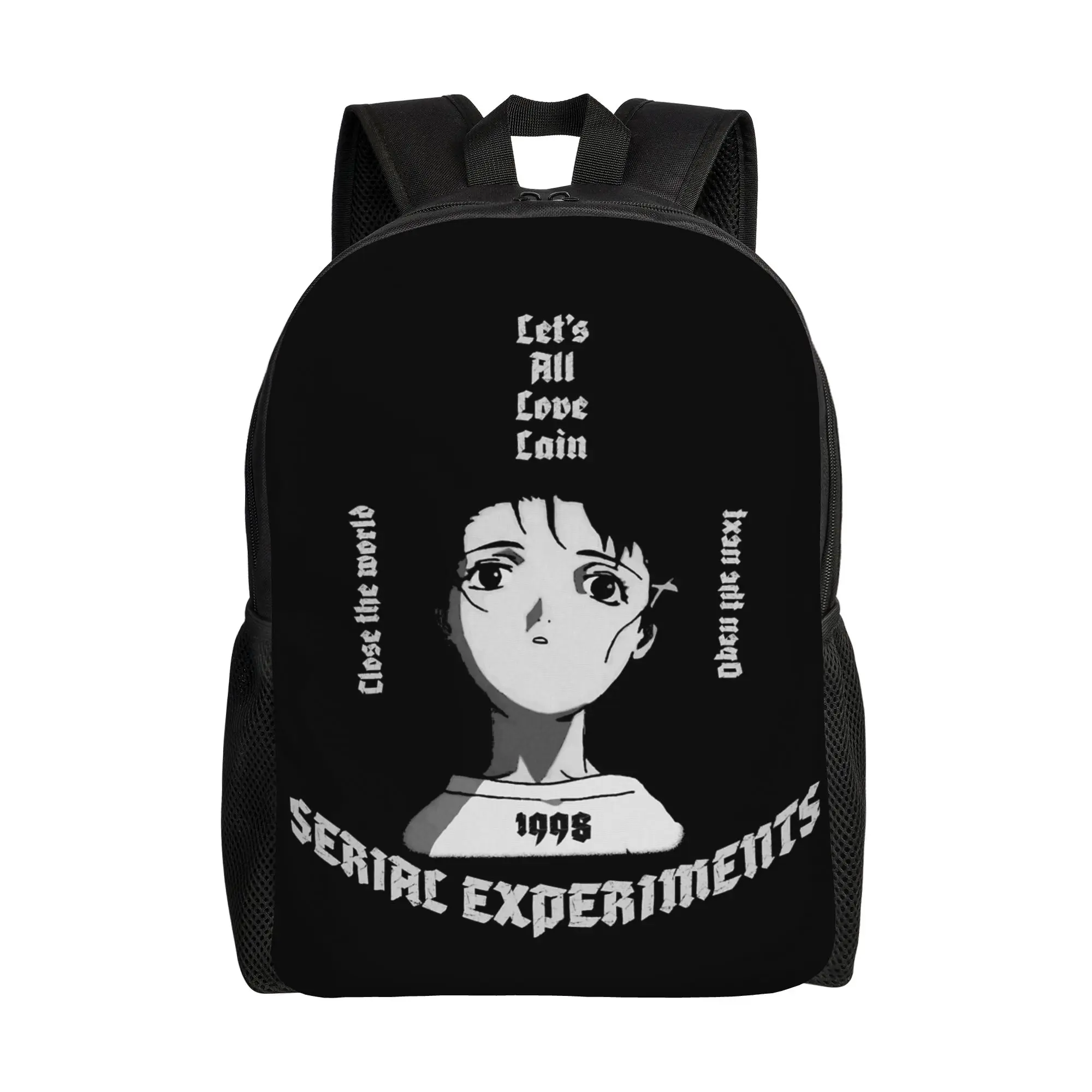 

Lain Iwakura The Wired Serial Experiments Lain Anime Backpack Travel Backpacks Women Design Big School Bags Streetwear Rucksack
