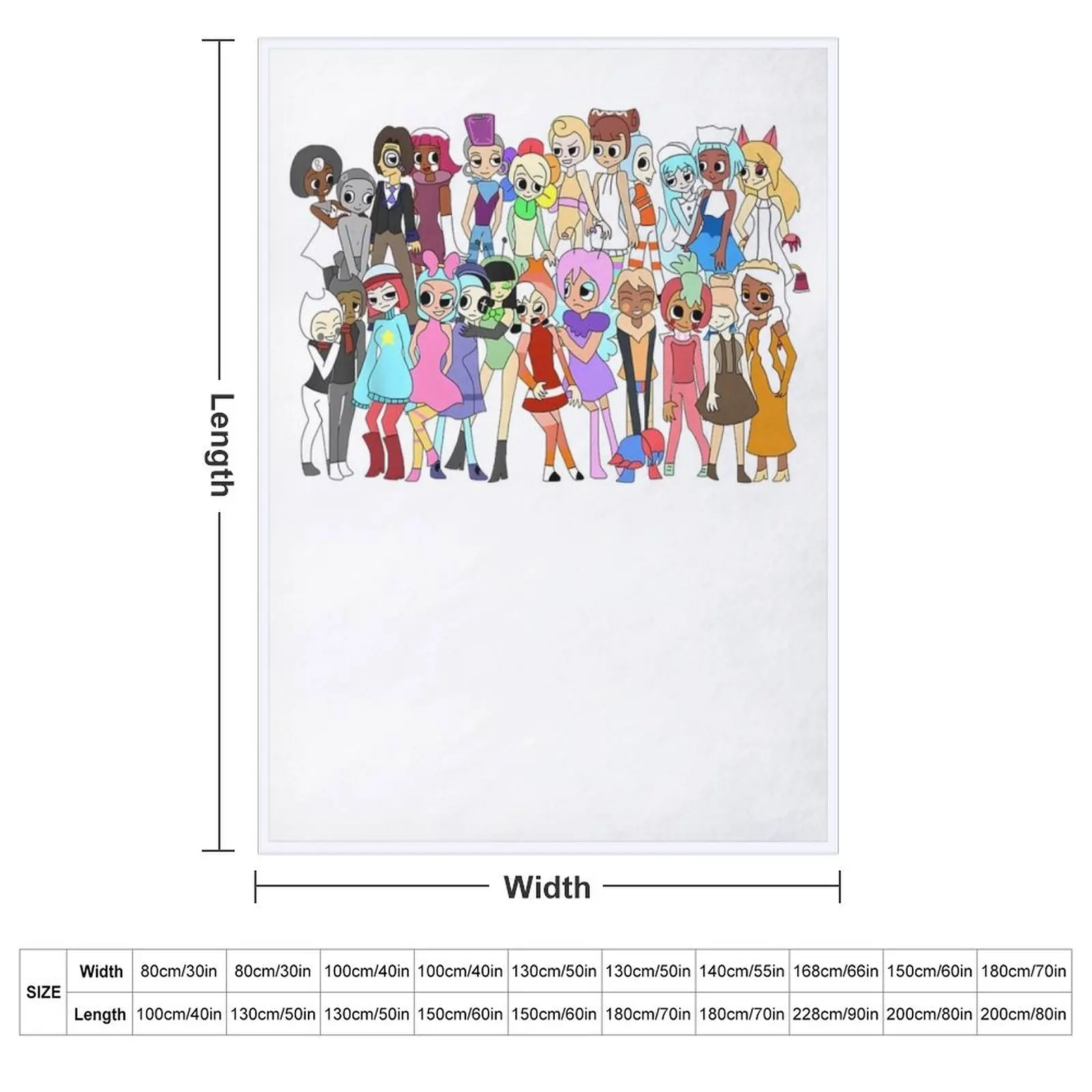 Human Group Of Game Throw Blanket Blankets For Baby Hairy cosplay anime wednesday Blankets