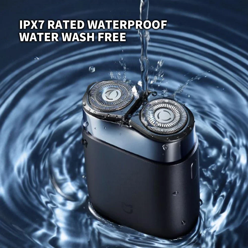 Wet & Dry Electric Shaver for Men, Mini Portable Travel Razor with Smart Sensor, USB-C Fast Charging Beard Trimmer, Waterproof