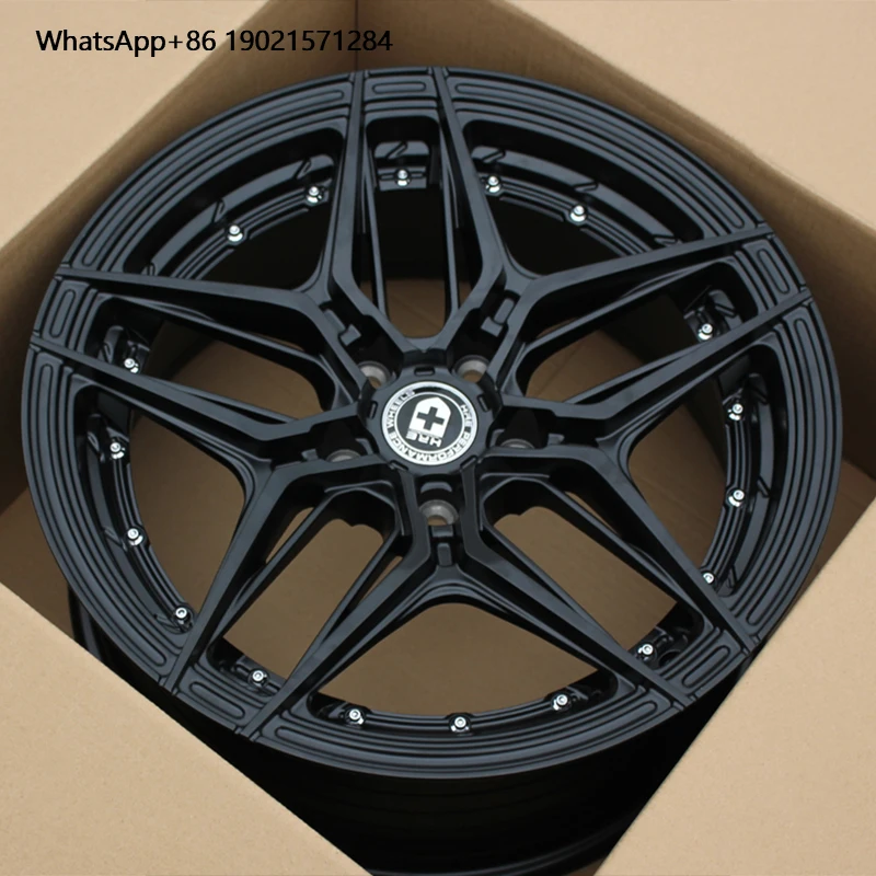 Roda de carro multi-raios de cubo giratório de liga forjada de 18-19 polegadas para 5 3 5 7 séries TT A4 E C-Class Accord