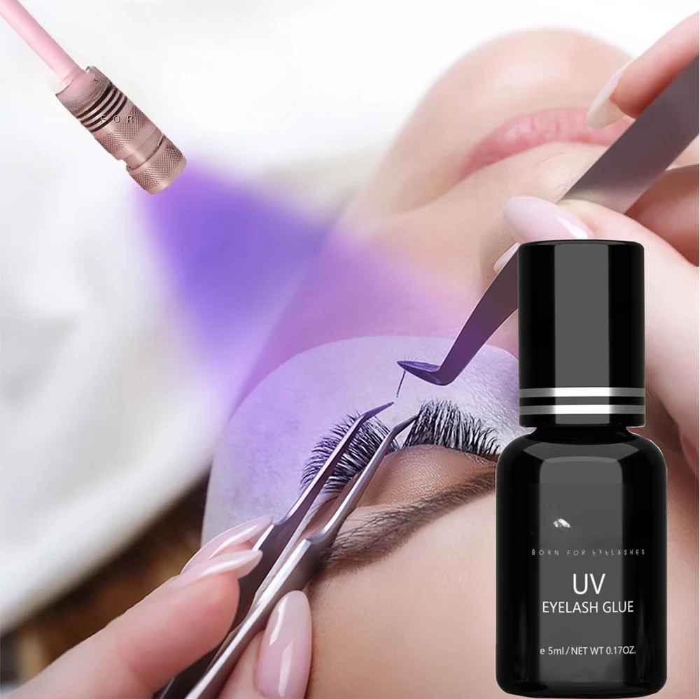 1-2s korea uv led  glue eyelash  extension light uv glue eyelash extension uv glue