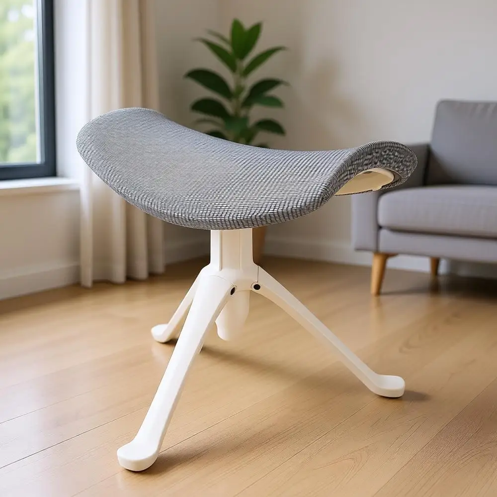 

Height-Adjustable Ergonomic Under-Desk Ottoman with Rotatable Design, Breathable Mesh, Ideal for Home or Office Use