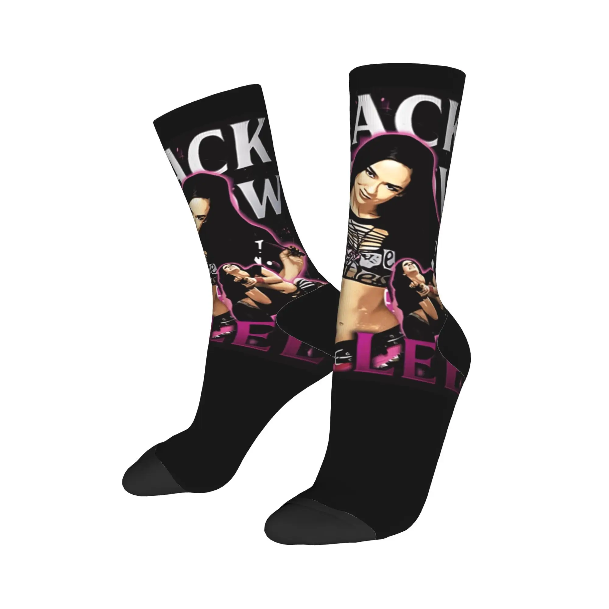 AJ Lee Wrestling Divas  Stockings  Elegant Socks Men Comfortable Socks Winter Outdoor Pattern Non Slip Socks Gift