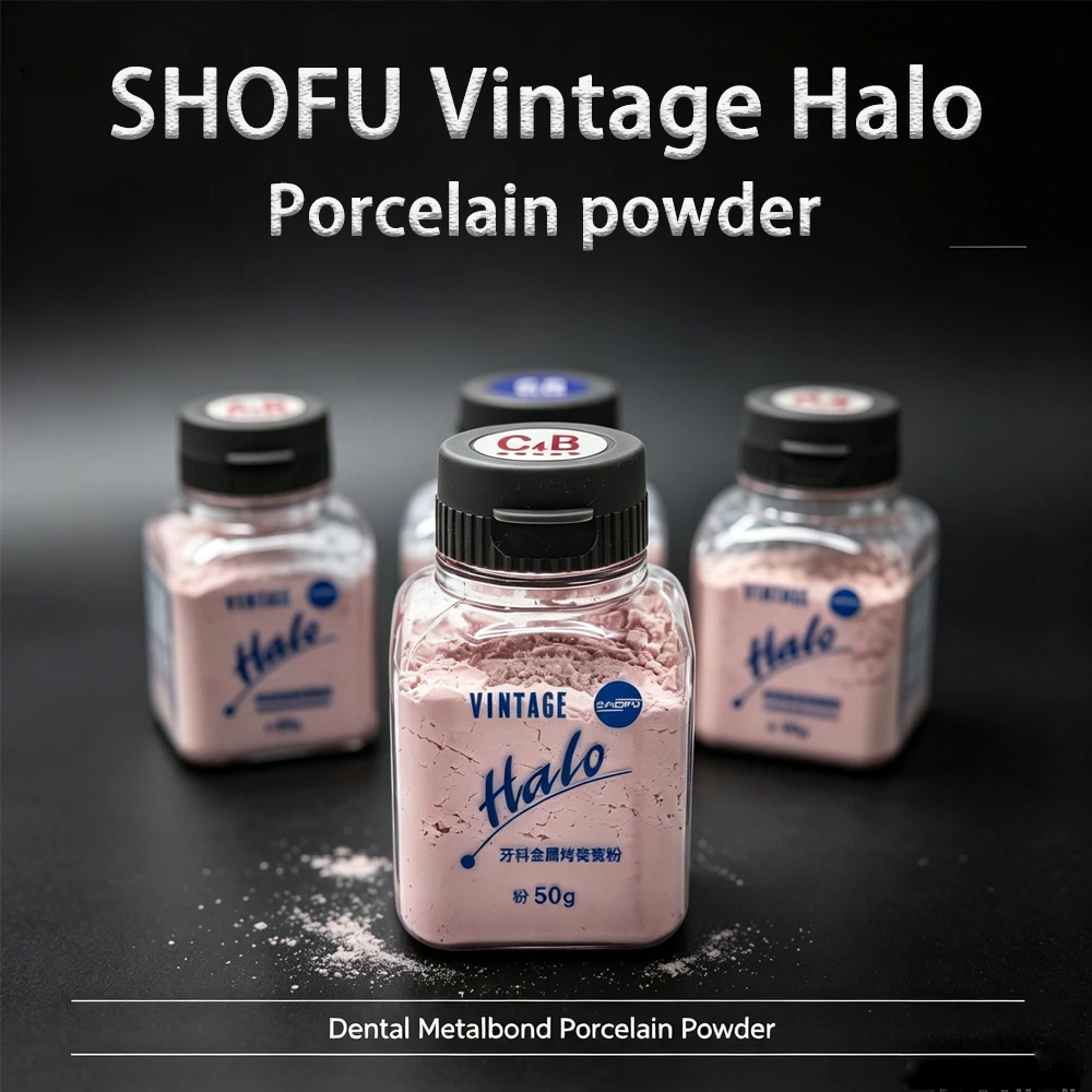 SHOFU Vintage Halo Porcelain Powder System Dentine Enamel Transparent for Metal Ceramic Crown Bridge Dental Lab Prosthetics