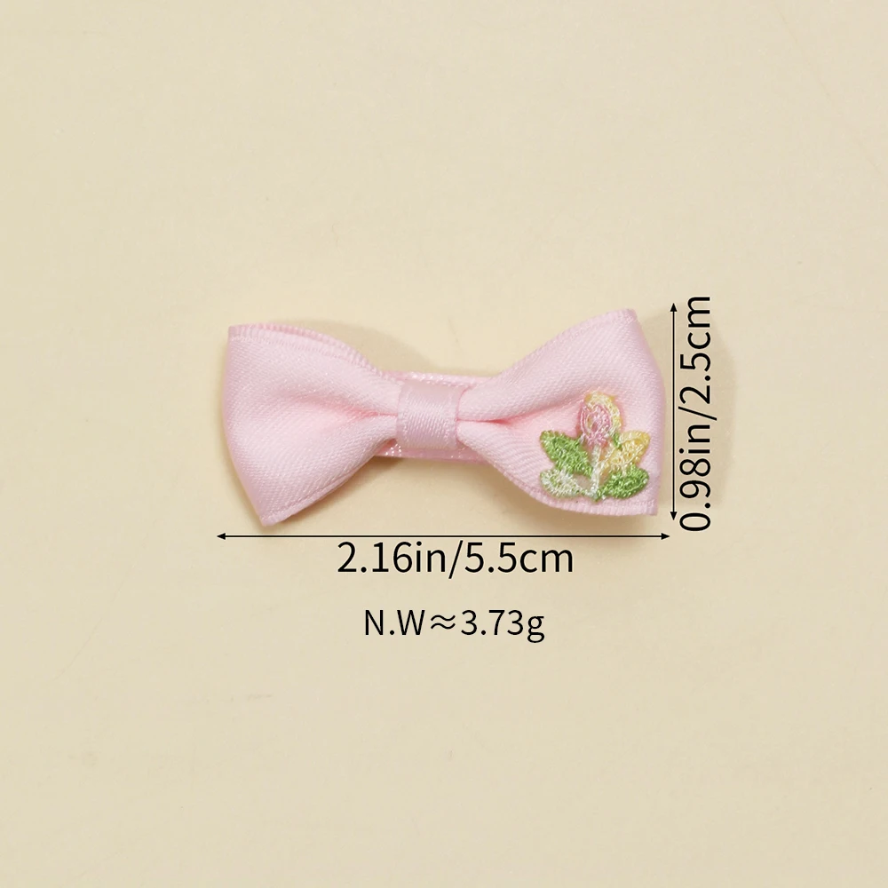 Solid Color Bow Hair Clip para Bebês Meninas, Handmade Presilhas, Bowkont Fita, Acessórios de Moda Infantil, Novo