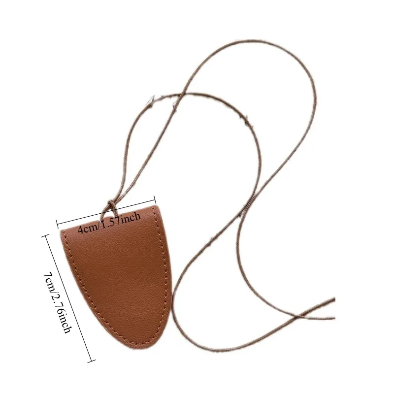 ネックプレスバックルレザー眼鏡バッグネックカードバッグ男性と女性ユニバーサルポータブルサングラス収納バッグ