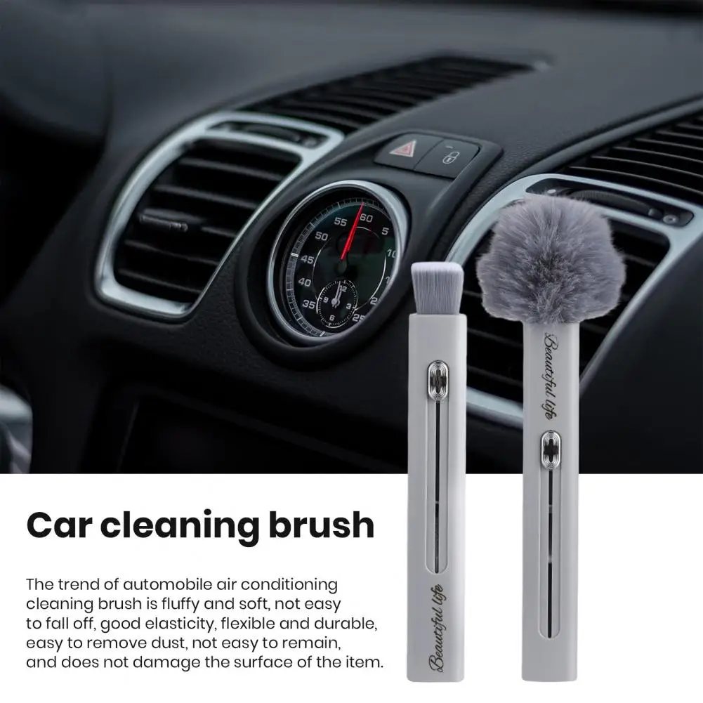 

Brush for Cleaning Car Vents Ergonomic Car Interior Cleaning Brush Remove Dust Debris Keep Vents Dashboards Clean Tidy