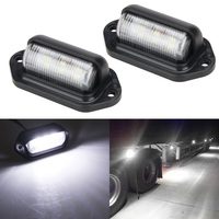 2Pcs Truck Side Marker Lights 12V 24V Front Rear Clearance Indicator for Caravan Trailer Van SUV Lorry Car 6 LED Signal Lamp