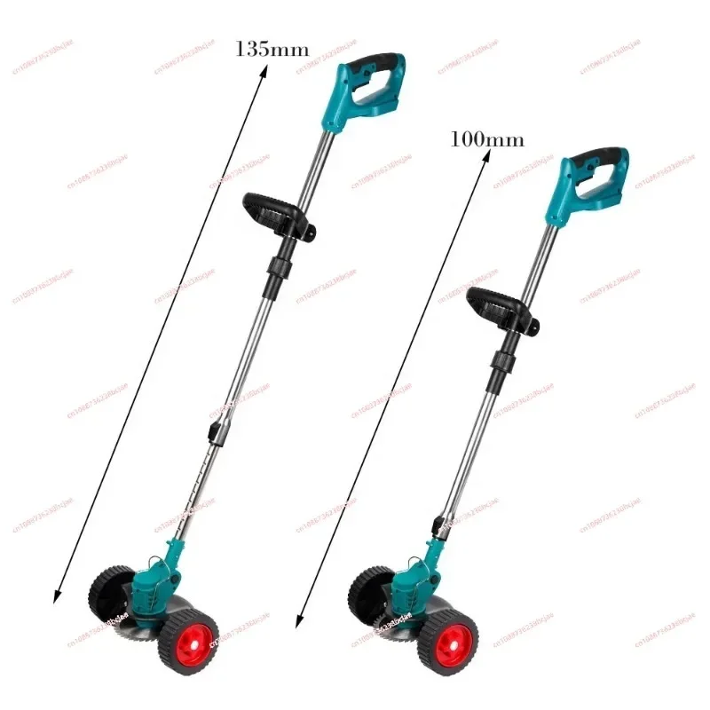 1500W 7 Inch Cordless Electric Lawn Mower Length Adjustable Handheld Rechargeable Garden Pruning Tools For Makita 18V Battery