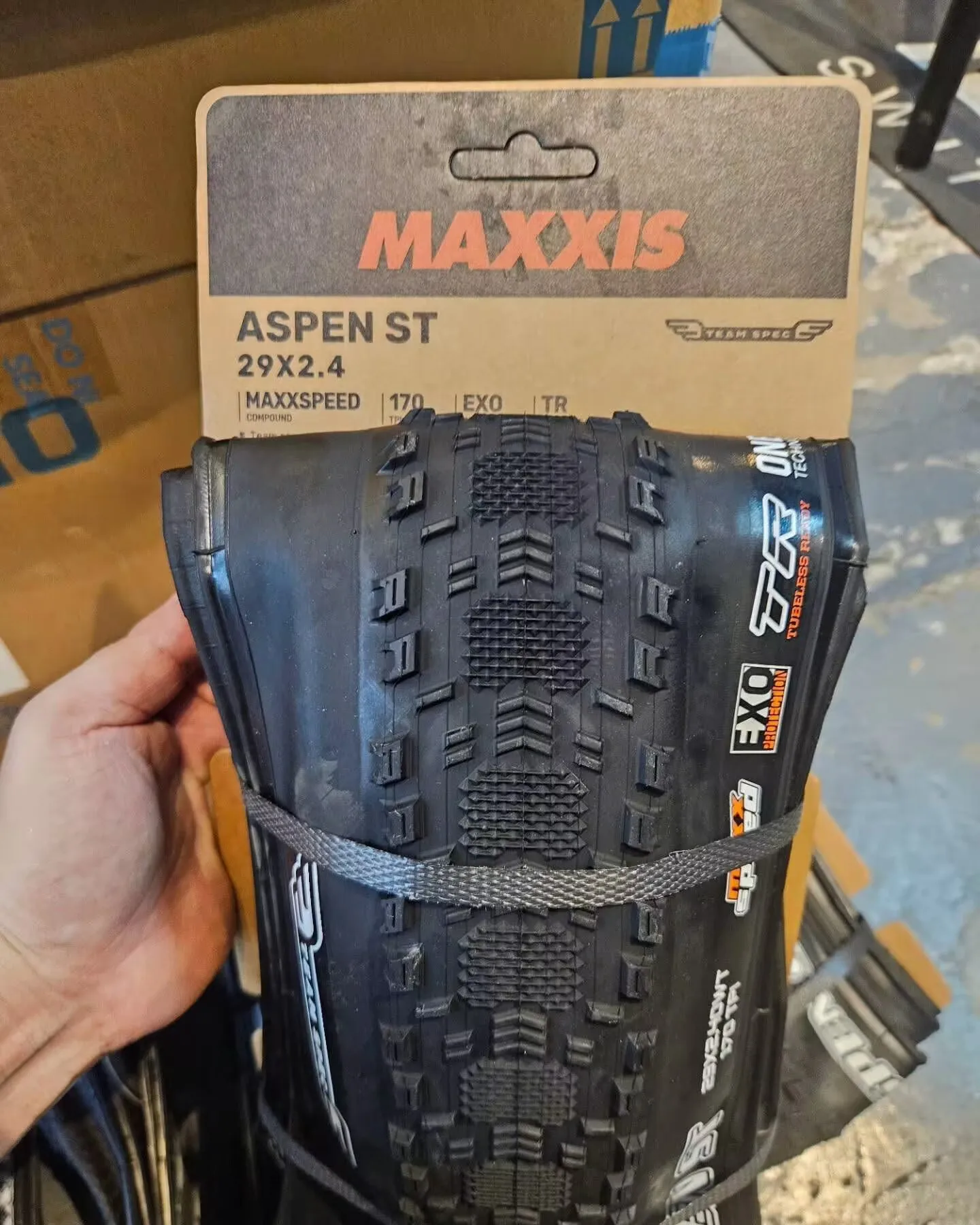 MAXXIS ASPEN Fahrradreifen, zusammenklappbar, pannensicher, schlauchlos, Fahrradreifen 29 x 2,1 29 x 2,25/2,4 Mountain Original XC Offroad-Fahrradreifen – Detail 7