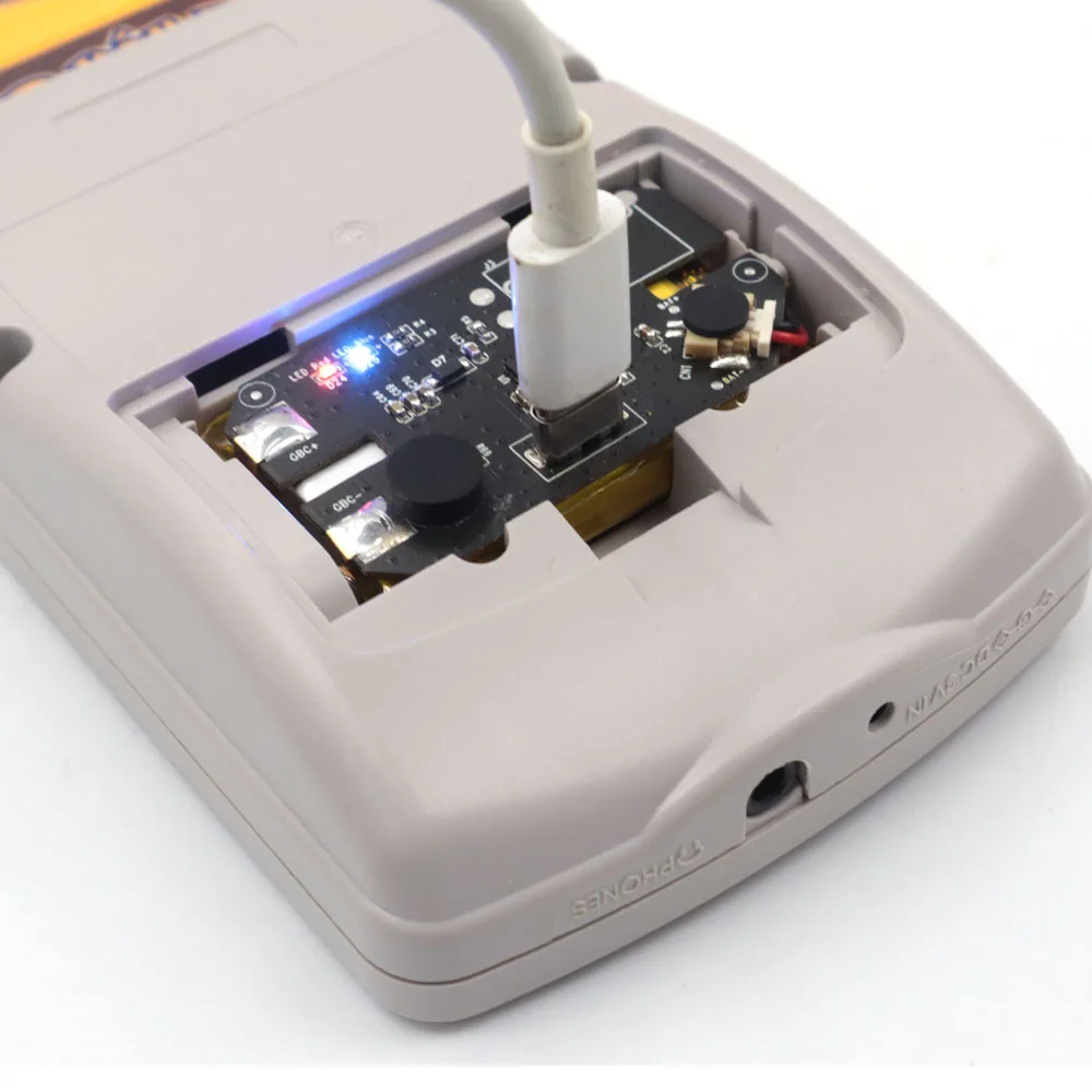 مجموعة شاشة تعمل باللمس مغلفة hispeedid-OLED ، قائمة OSD ، مجموعة بكسل عتيقة ، بطارية mAh ، لون GameBoy ، GBC ، OLED ، OLED ،