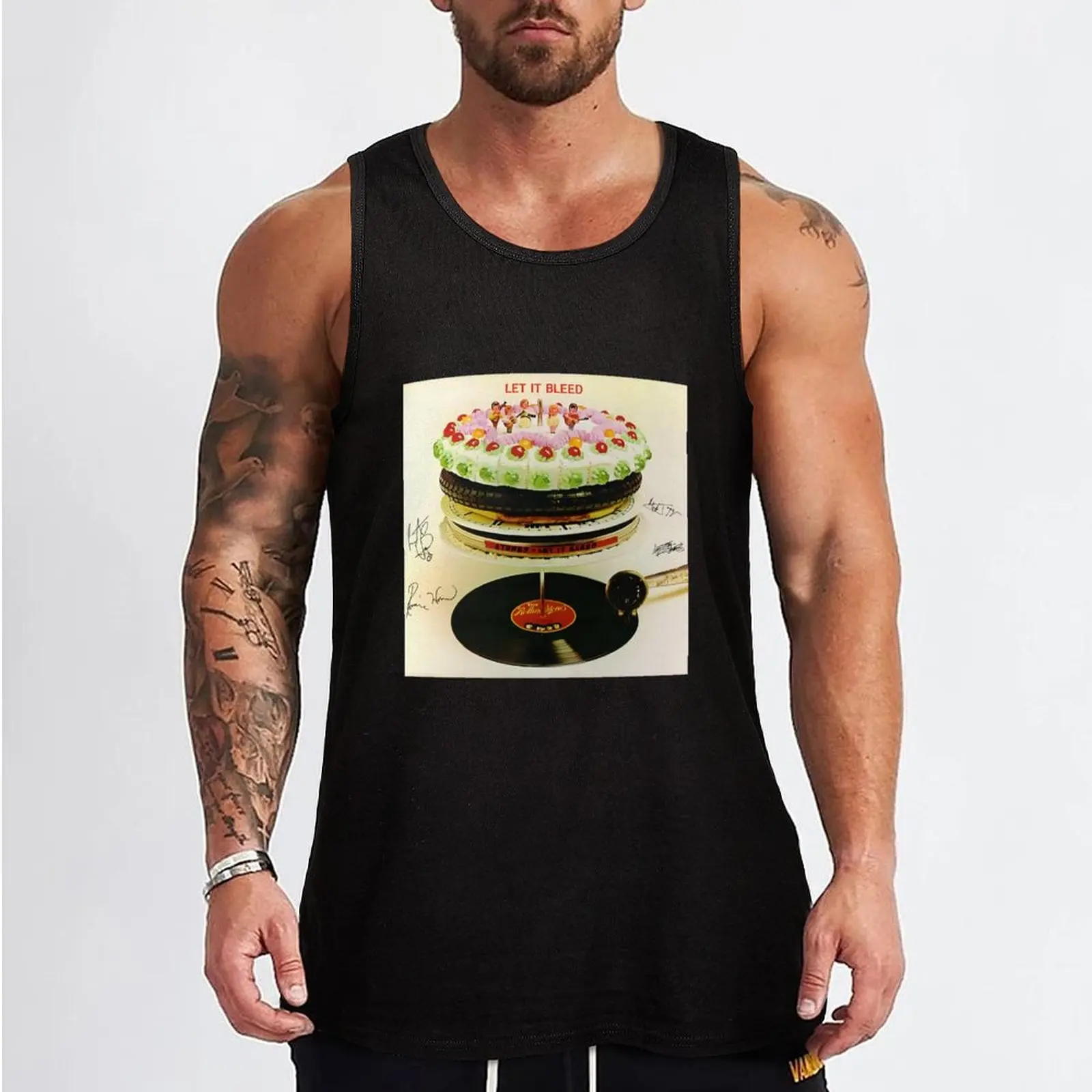 Let It Bleed album birthday cake Tank Top Gym man sleeveless vest men T-shirt sports vests for men