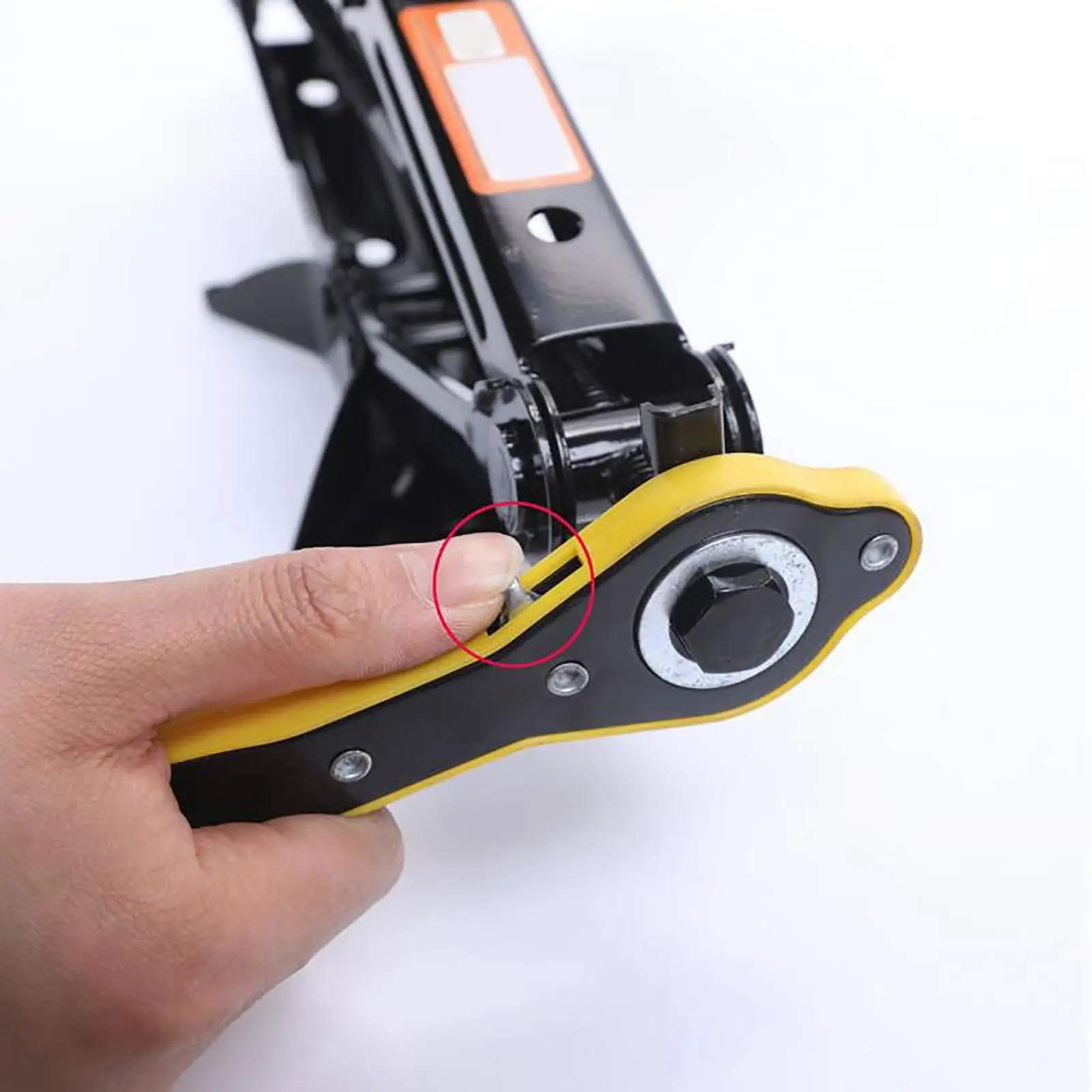 Hexagonal Jack Ratchet Wrench Lug Handle Portable Accs Durable Car Scissor Labor Saving for Emergency Wheel Tyre Change SUV
