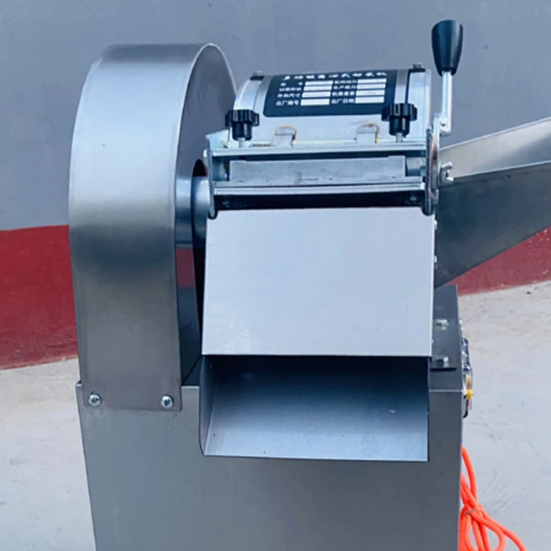 Fully Automatic Commercial Vegetable Cutter Electric Sweet Potato Radish Chopper with Motor Household Ginger Hawthorn Slicer