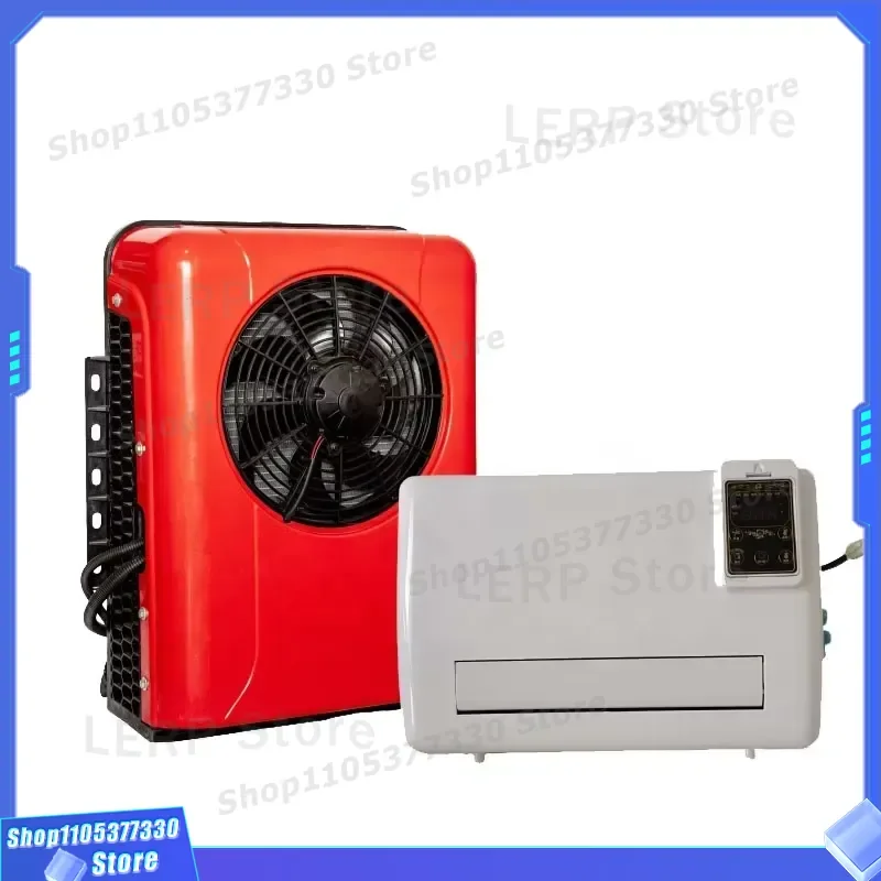 12V 24V Split Truck Parking Air Conditioner Semi Trailer Battery Powered AC System for Heavy Duty Vehicles Cooling Unit Semi